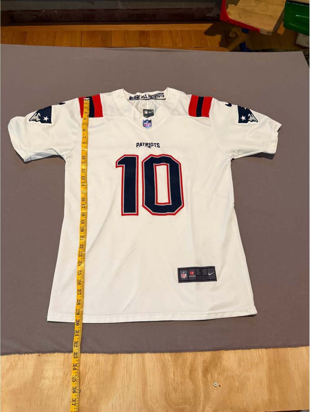 Nike New England Patriots Mac Jones #10 On Field Jersey White Size Small